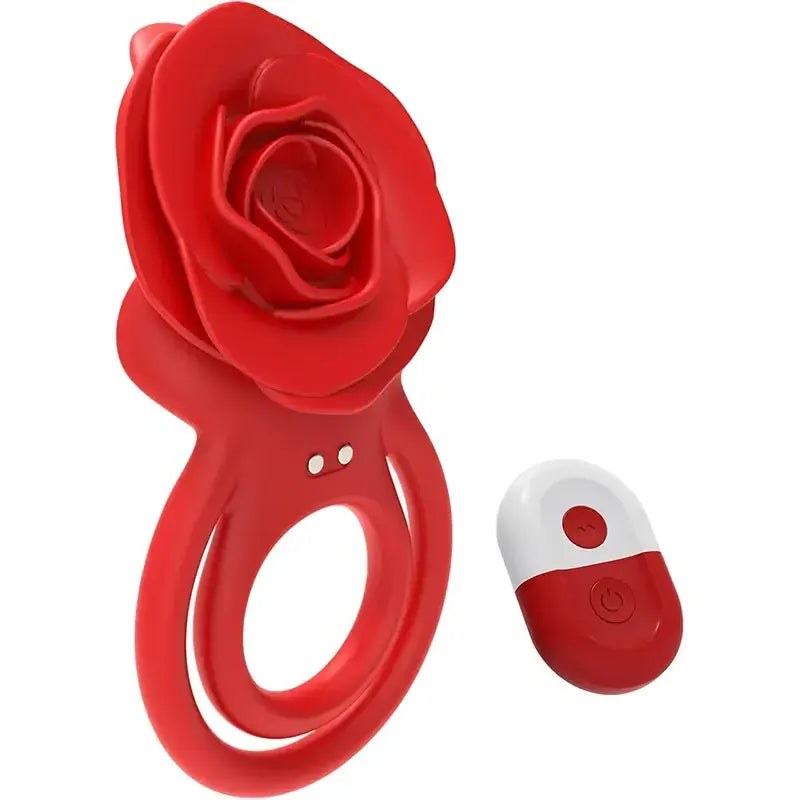 Rose Clitoral Vibrating Cock Ring