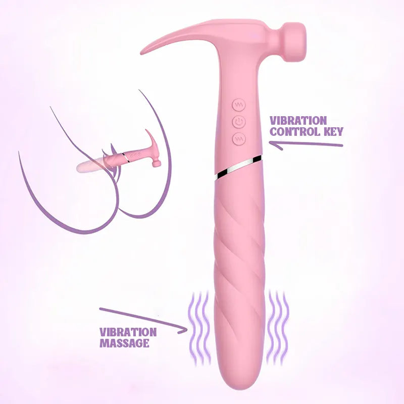 Insertable Pink Hammer Vibrator