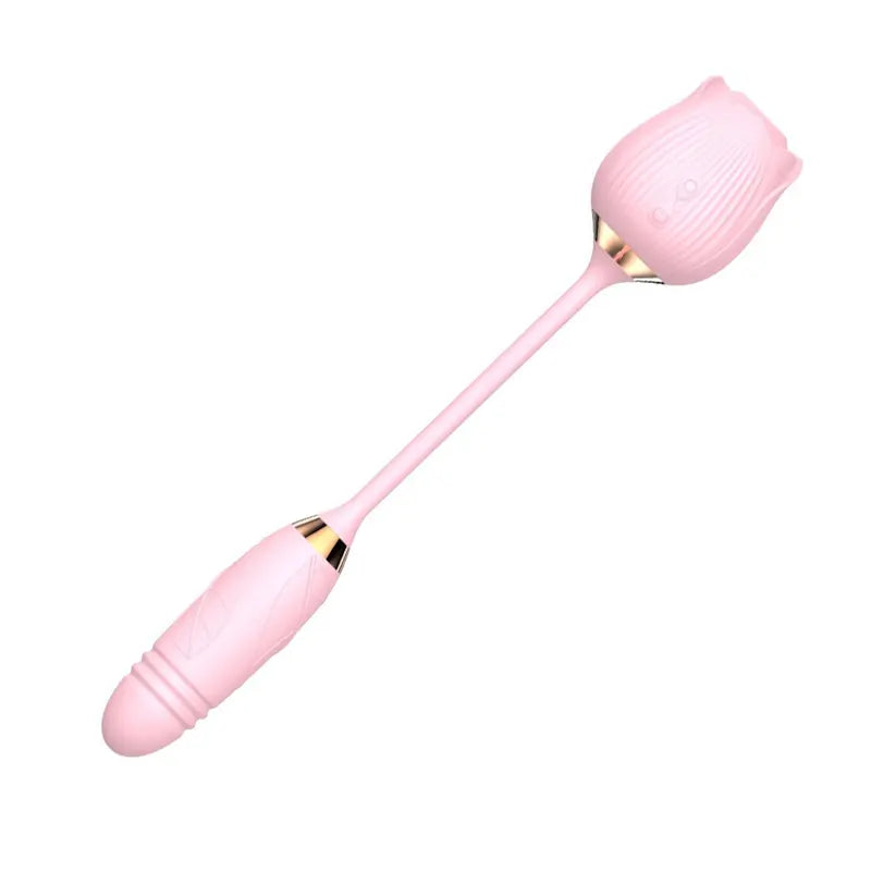 Versatile Rose Suction Thrusting Vibrator