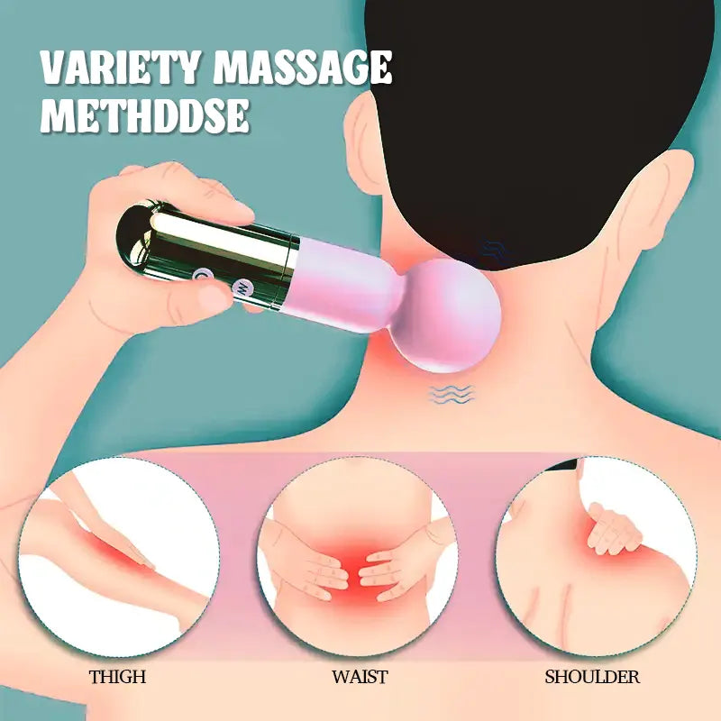 Cute Powerful Mini Vibrator Massage Wand