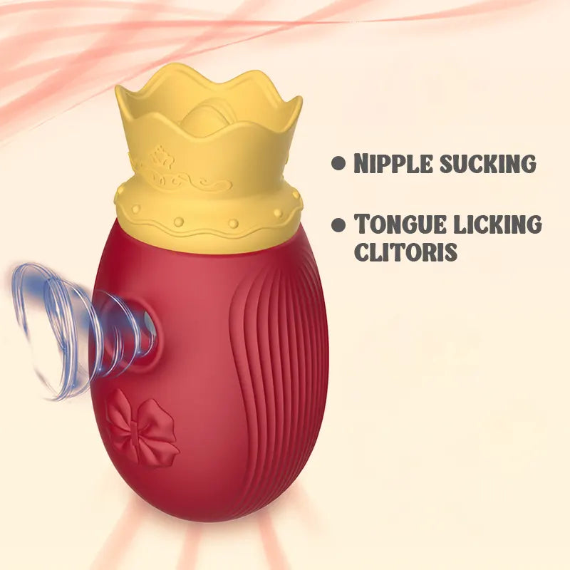 Crown Clitoral Sucking Vibrator with Tongue