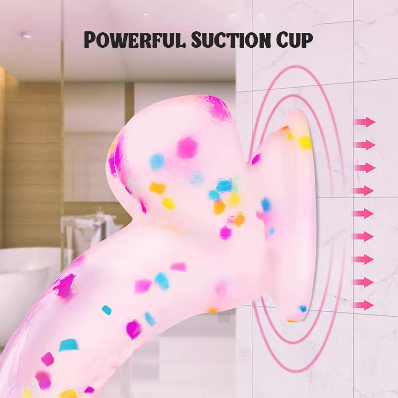 7.6-inch High Quality Silicone Realistic Dildo