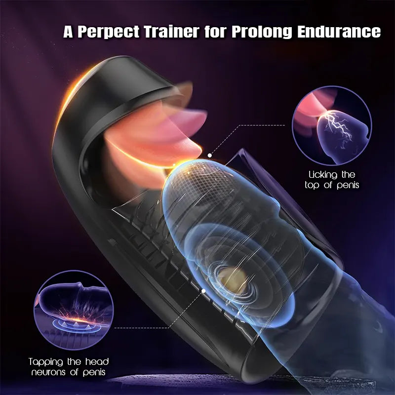 Men’s Tongue Vibrator Stamina Trainer