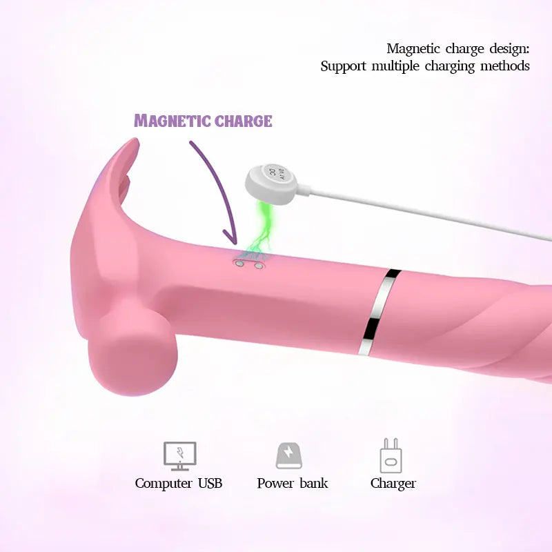 Insertable Pink Hammer Vibrator