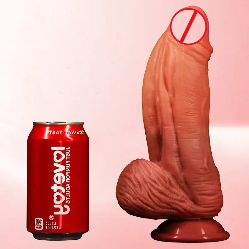 Dual Density Realistic Textured Large Dildo
