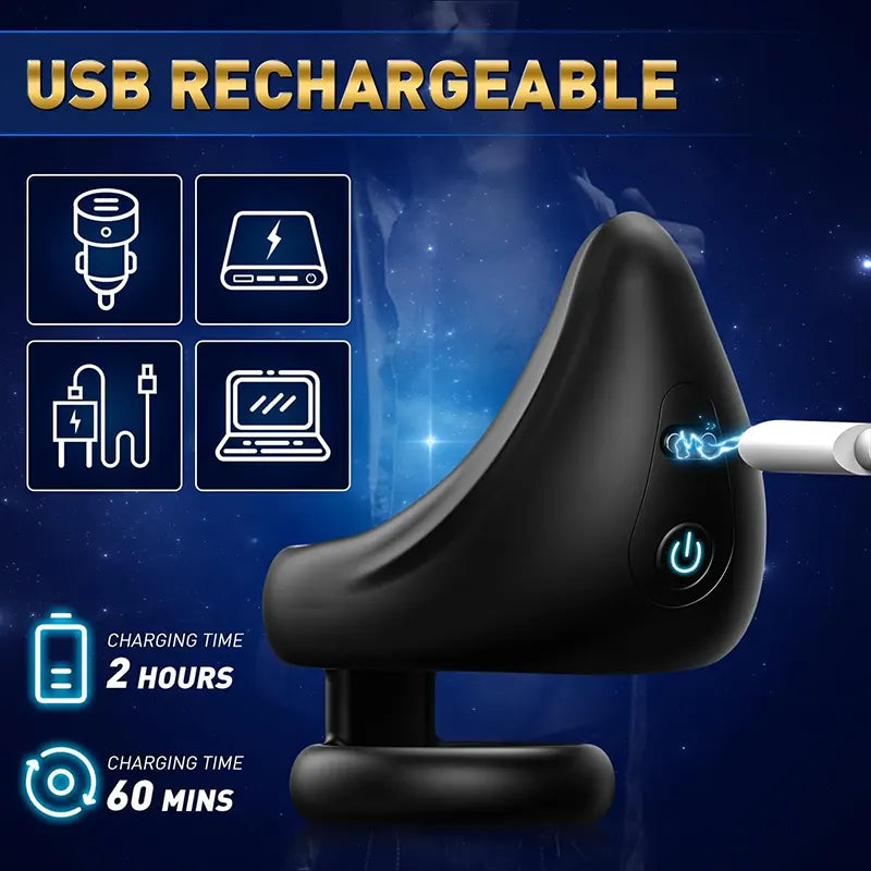 Remote-Control Perineum Vibrating Cock Ring