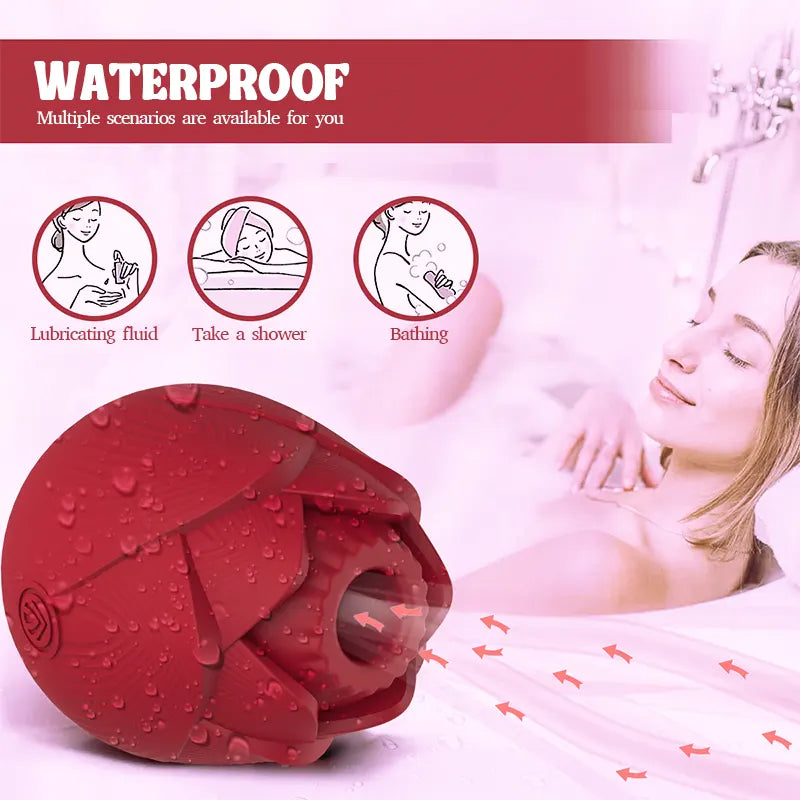 9 Modes Rose Clit Suction Toy