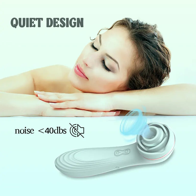 Compact Rose Clitoris Sucking Vibrator