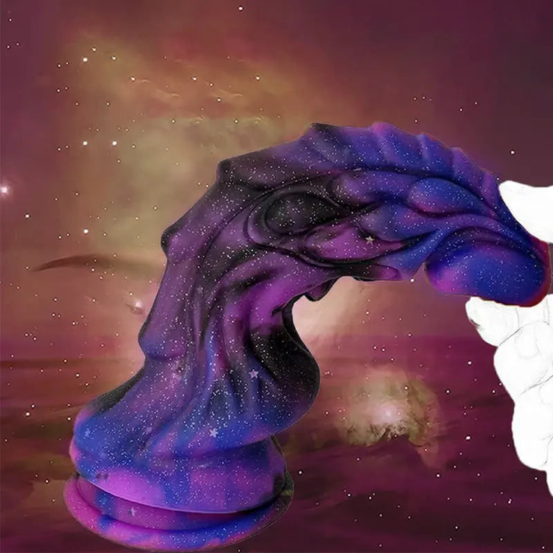 Star Mixed Color Silicone Fantasy Dildo