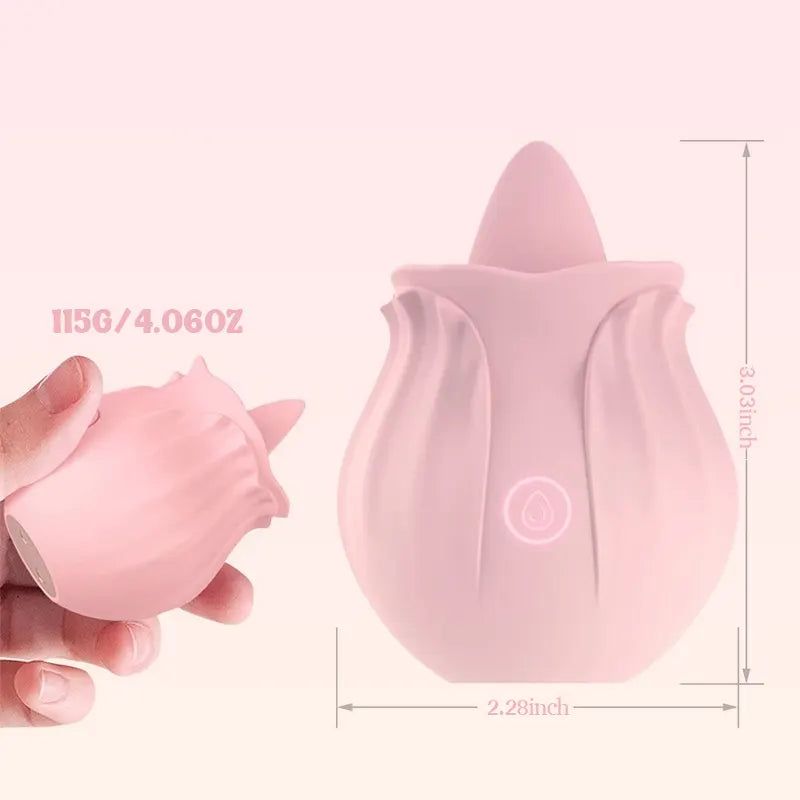 Mini Rose Tongue Vibrator
