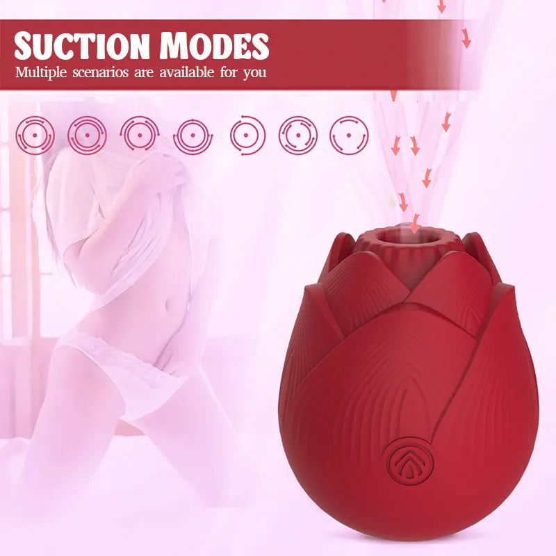 9 Modes Rose Clit Suction Toy