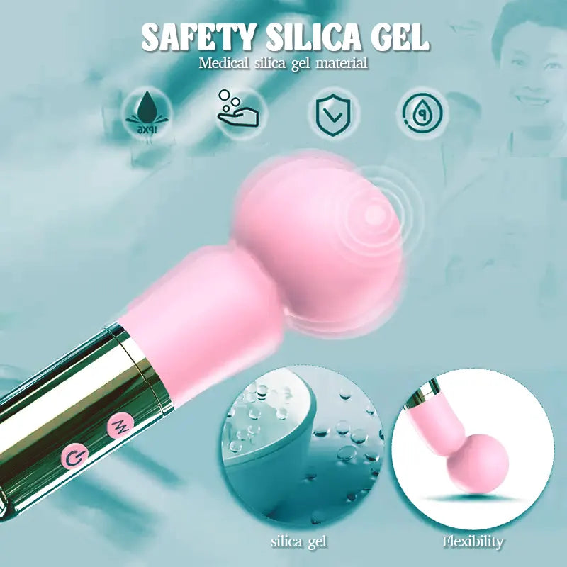 Cute Powerful Mini Vibrator Massage Wand