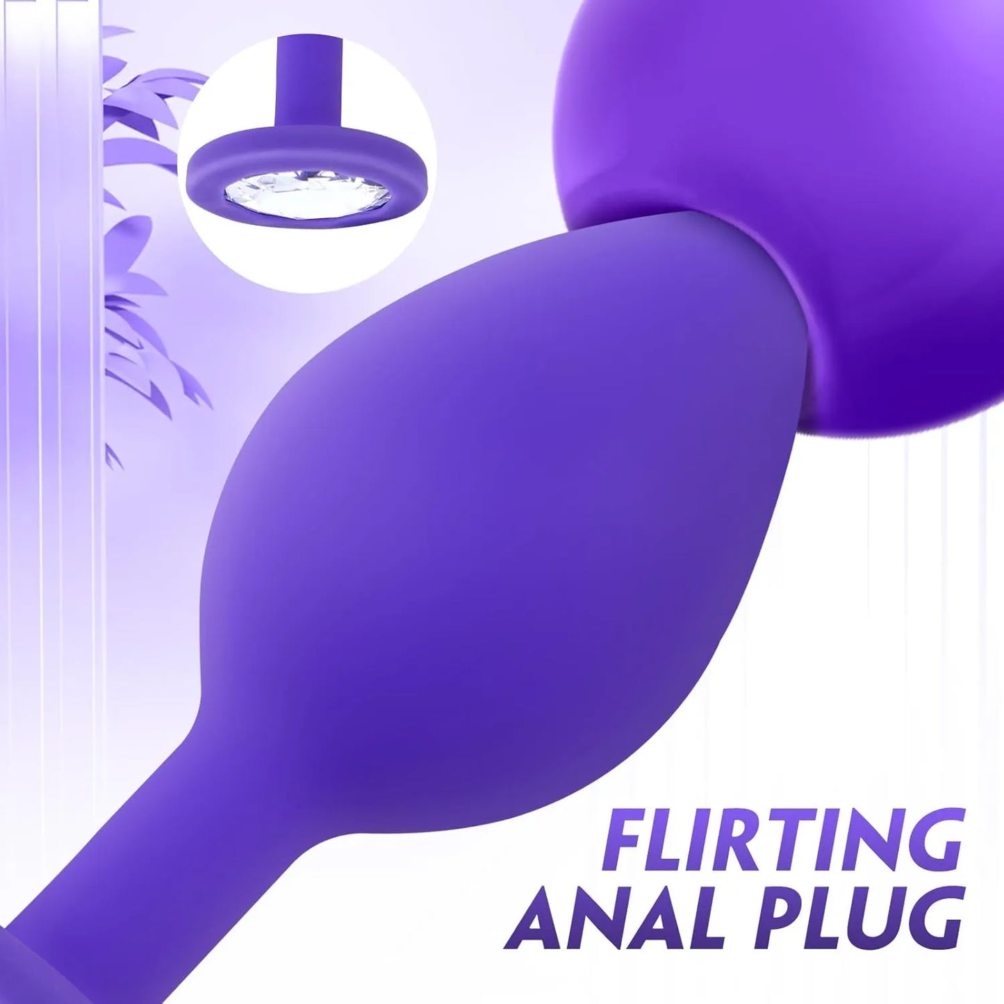 Anal Plug Vibrator with 3Pcs Butt Plug