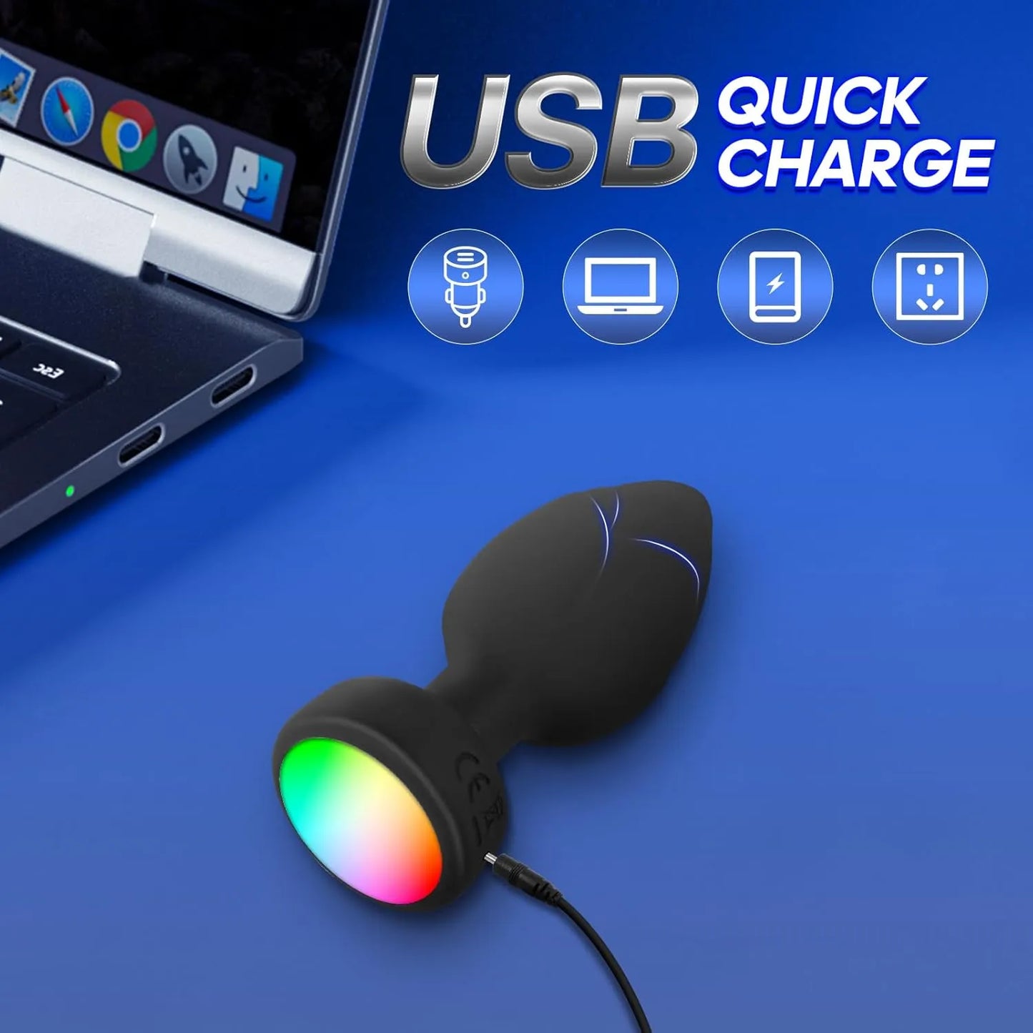 Anal Plug Vibrator with 3Pcs Butt Plug