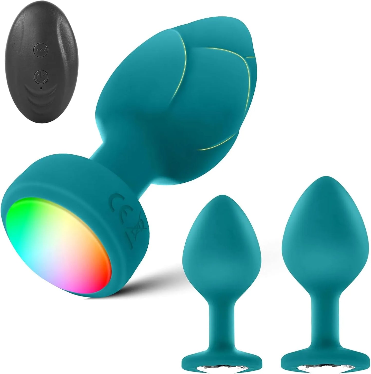 Anal Plug Vibrator with 3Pcs Butt Plug