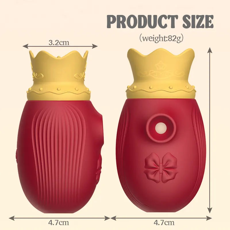 Crown Clitoral Sucking Vibrator with Tongue