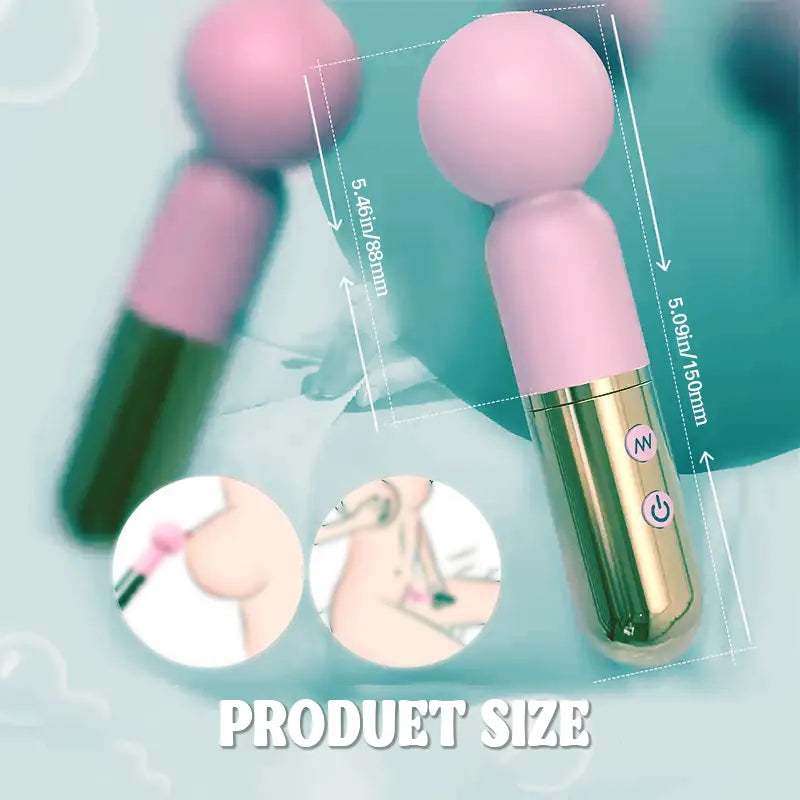Cute Powerful Mini Vibrator Massage Wand