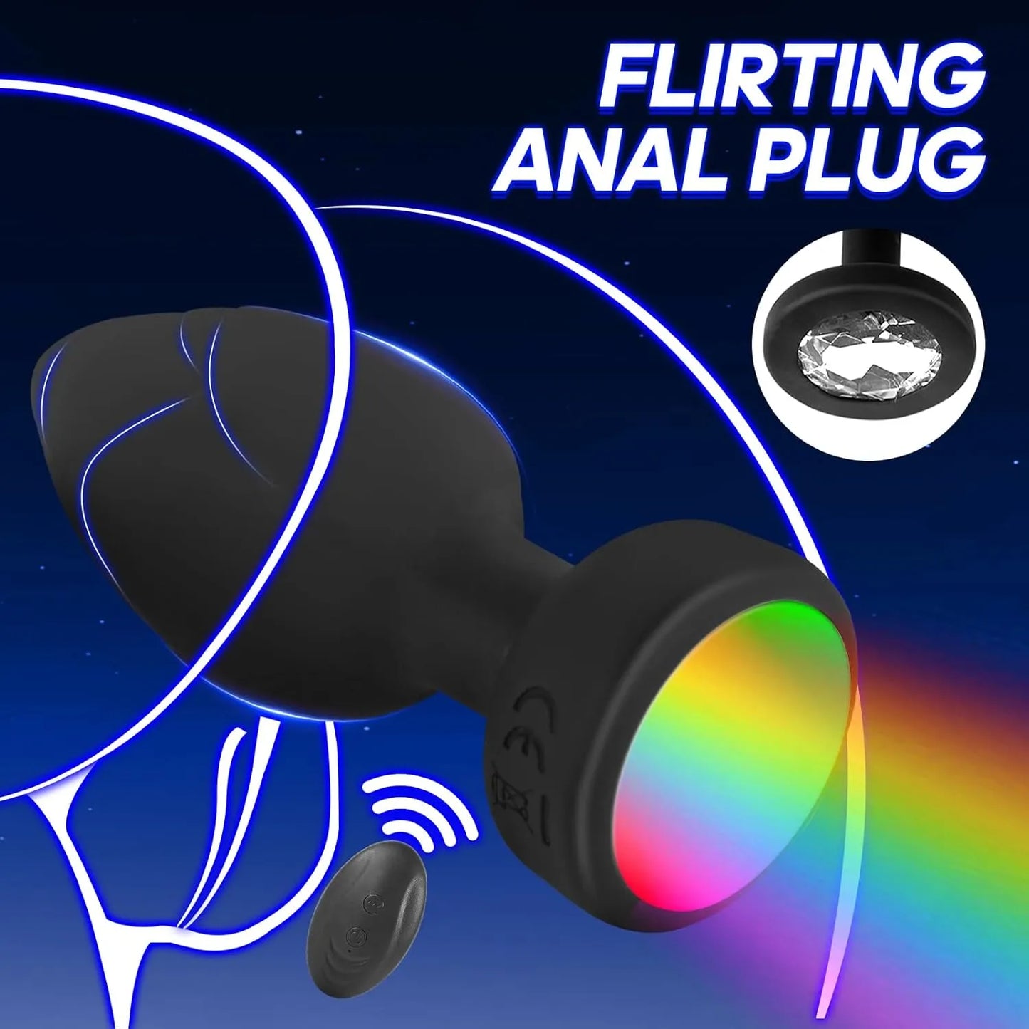 Anal Plug Vibrator with 3Pcs Butt Plug