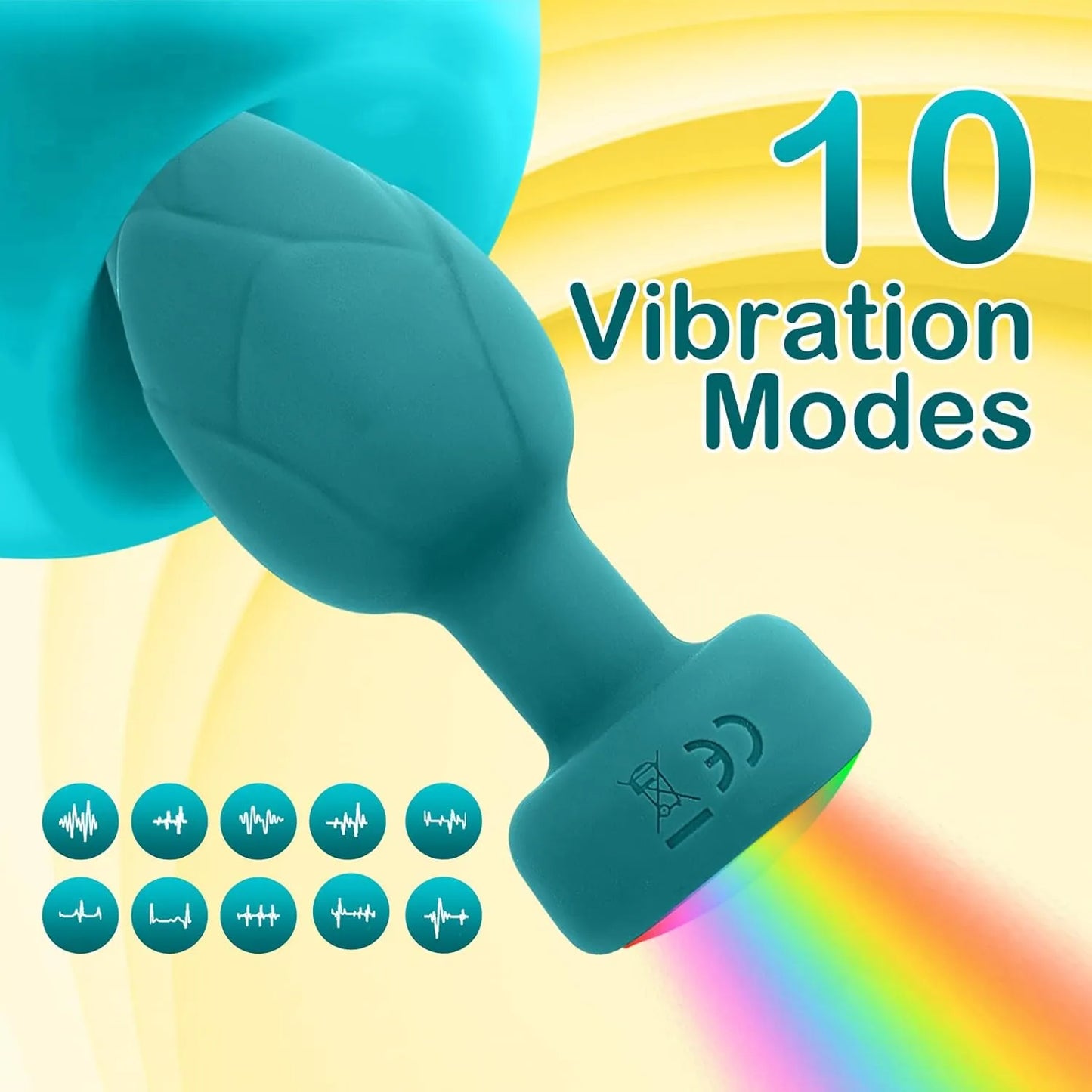 Anal Plug Vibrator with 3Pcs Butt Plug