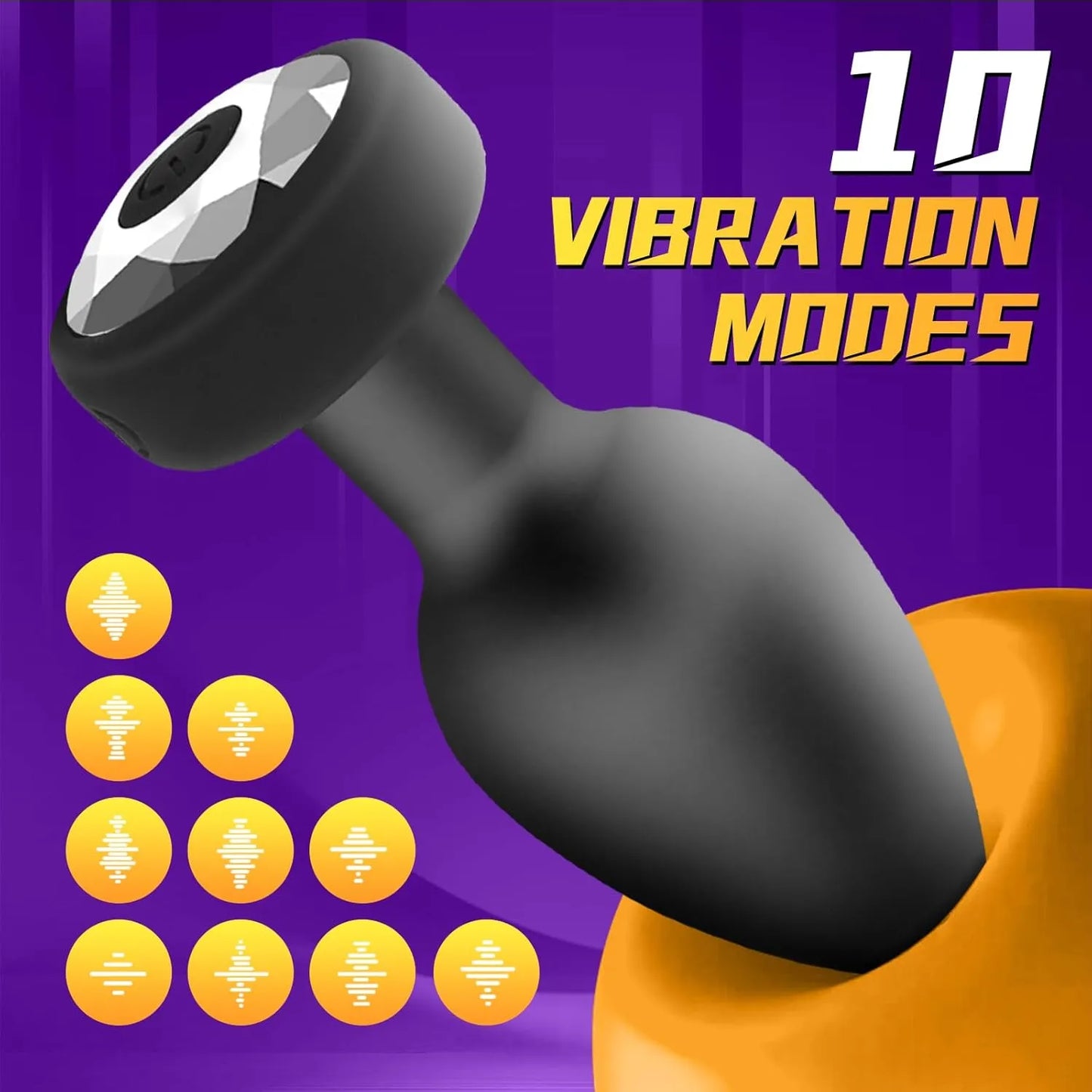 Anal Plug Vibrator with 3Pcs Butt Plug