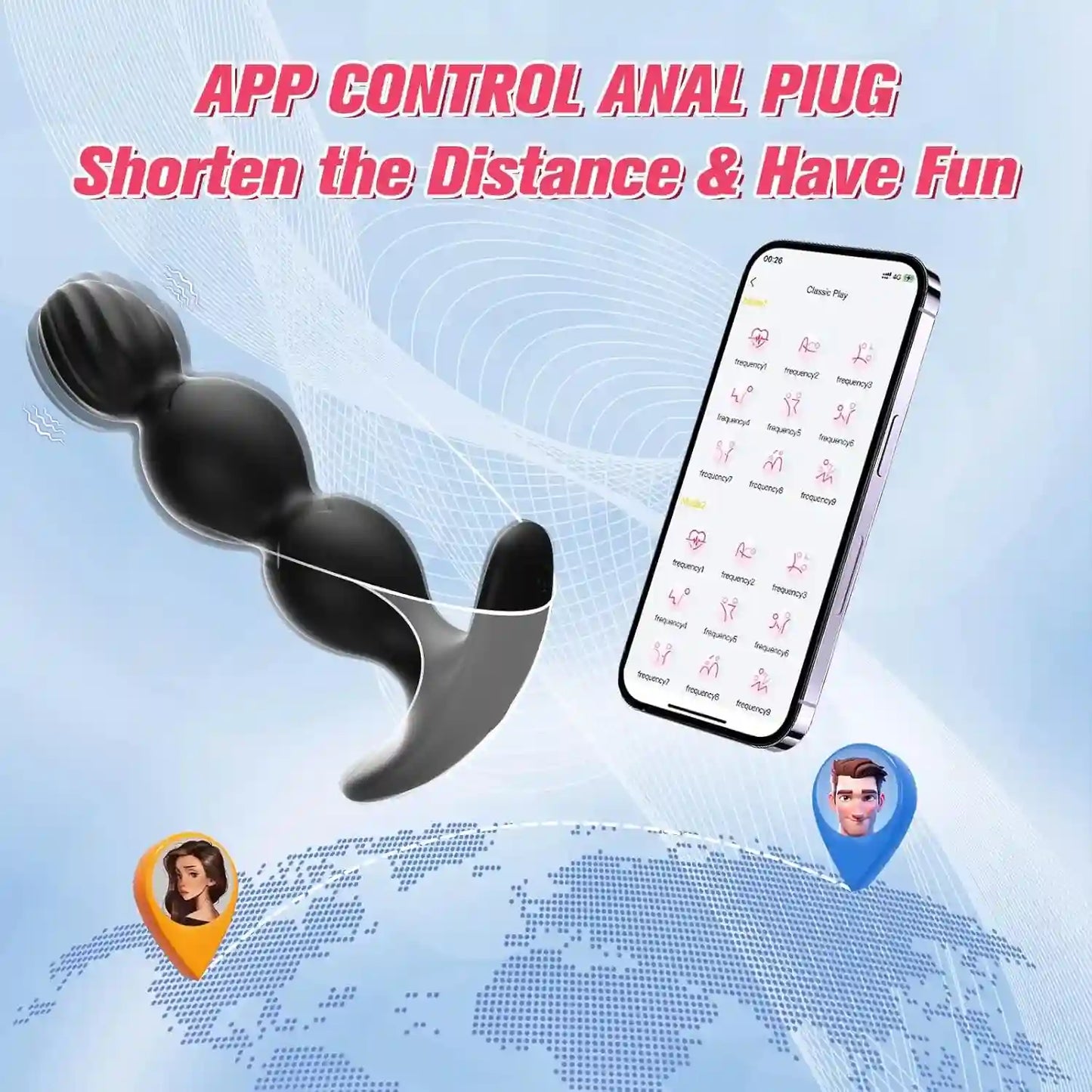 Rose APP Anal Plug Vibrator