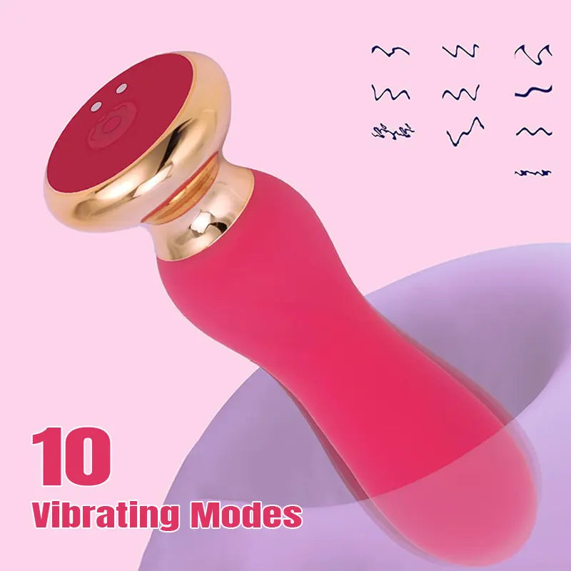 G-Spot Vibrating Silicone Anal Plug