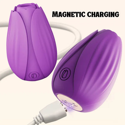 Blooming Rose Vibrator Adult Pleasure Toy