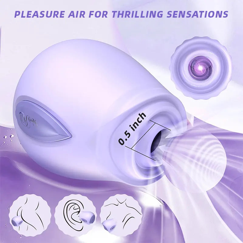 Velvet Bloom Wide-Mouth Clitoral Suction Vibrator