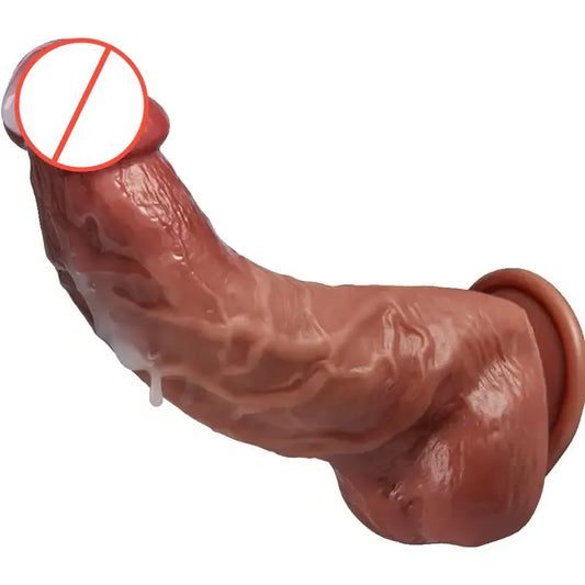 Realistically Curved Silicone Dildo for The G-spot