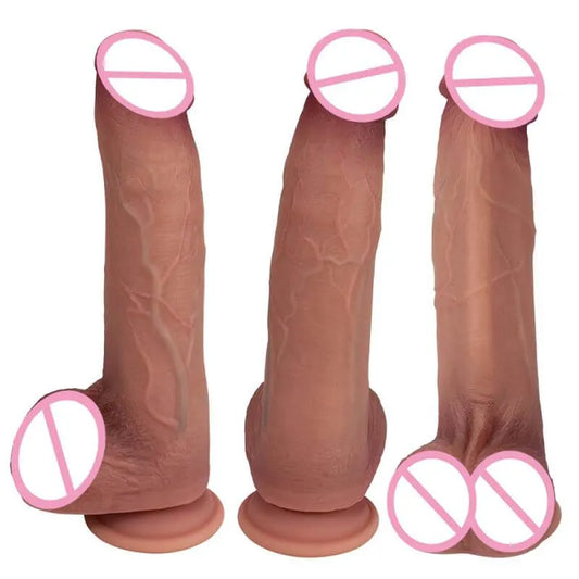 9.5-Inch Large Realistic Liquid Silicone Dildo