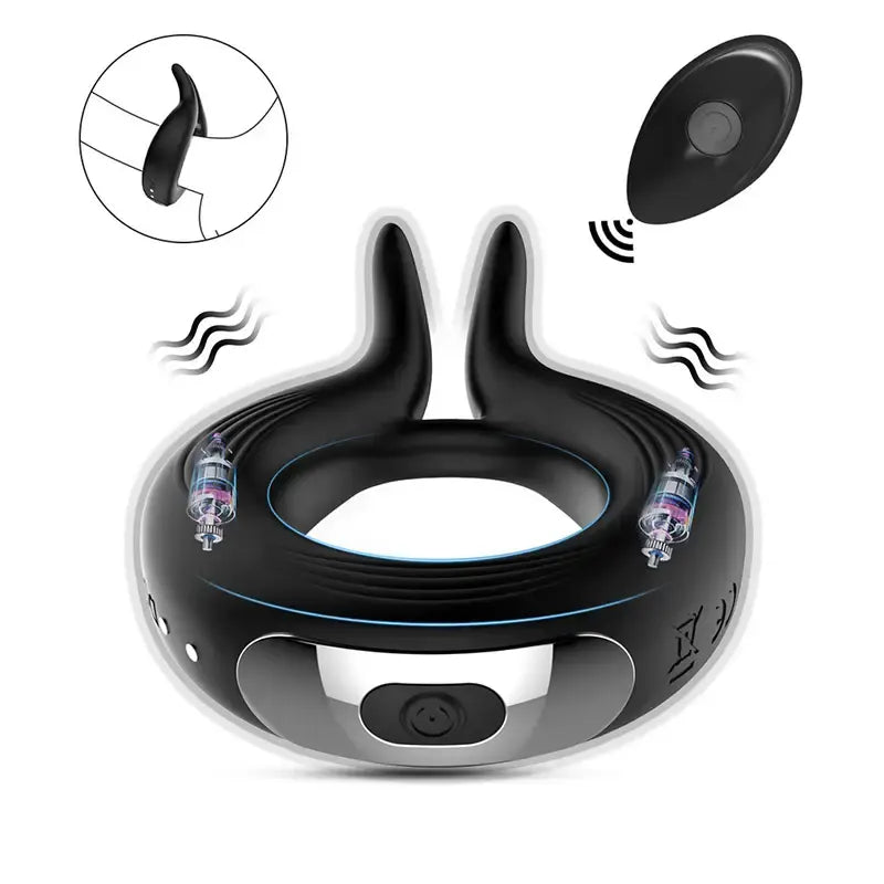 Rabbit Silicone Vibrating Cock Ring