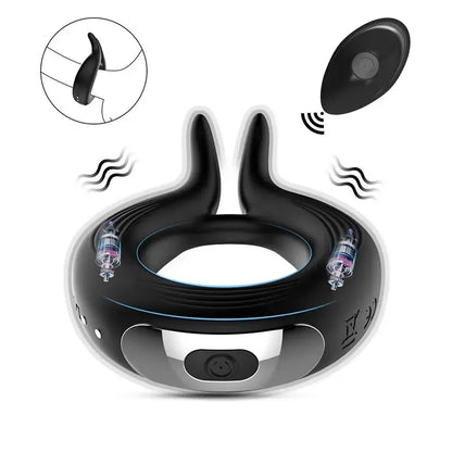 Rabbit Silicone Vibrating Cock Ring