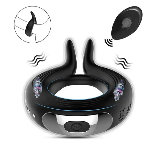 Rabbit Silicone Vibrating Cock Ring