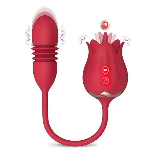 Rose Tongue Licker Clit Pleasure Toy
