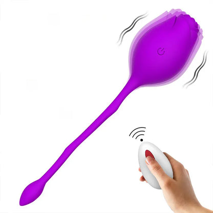 Dual Rose Remote Control Vibrator Egg
