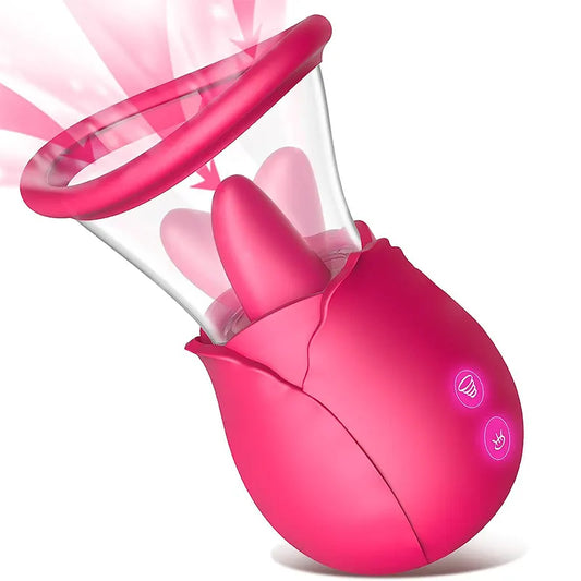 Tongue Licking and Sucking Vibrator