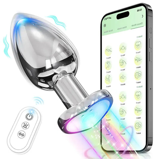 Heart Colorful Light Up Anal Toy