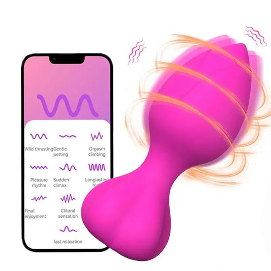 Rose Vibrating Anal Plug