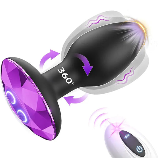 Purple Diamond Anal Vibrator