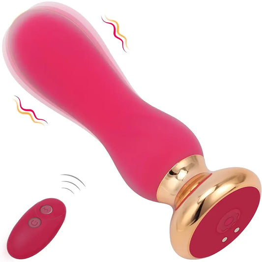 G-Spot Vibrating Silicone Anal Plug