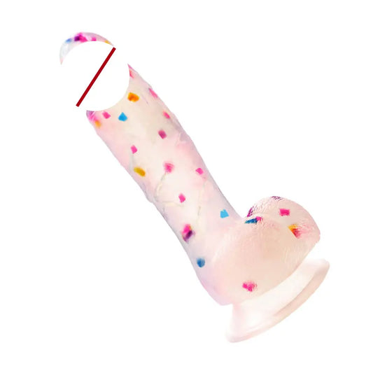 7.6-inch High Quality Silicone  Realistic Dildo