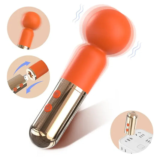 Cute Powerful Mini Vibrator Massage Wand