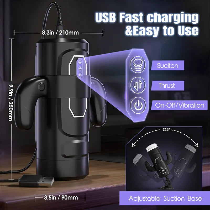 Automatic Thrusting & Sucking Masturbator