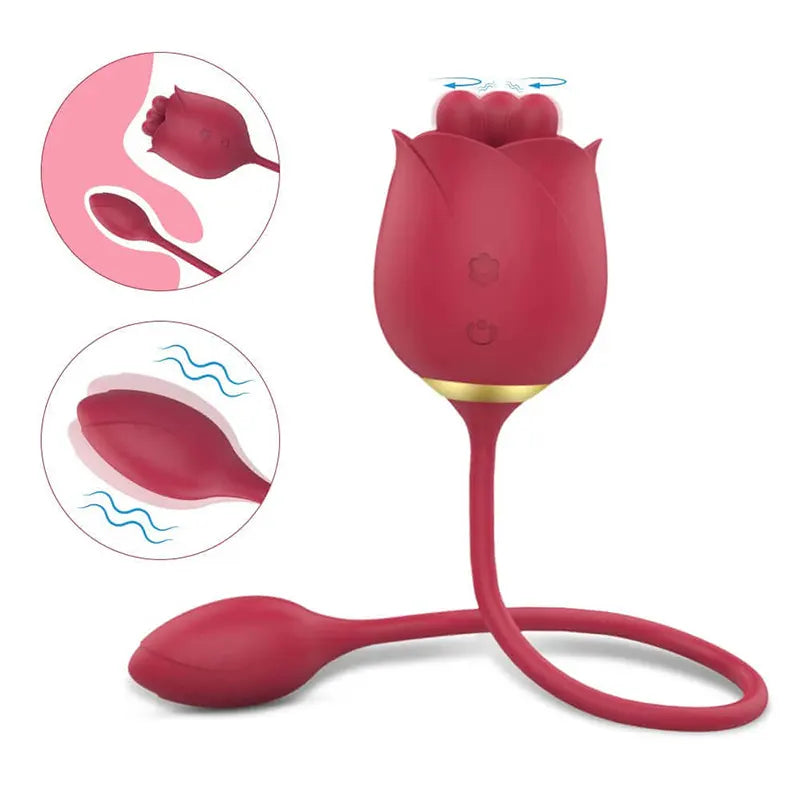 Rose Toy with Vibrating Egg