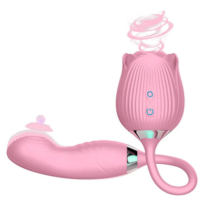 Rose Suction Cup Vibrant Slap Toy