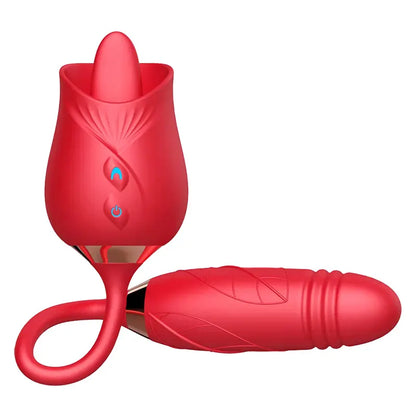 Rose Licking Suction Vibrator