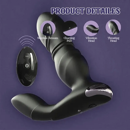 8 Thrusting and Vibration Modes Prostate Vibrator