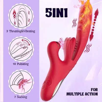 3 in 1 G-spot Thrust Rabbit Vibrator