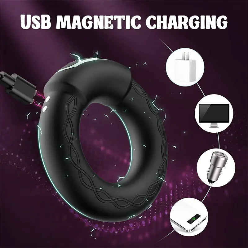 Heated Vibrating Penis Ring for Enhanced Experience