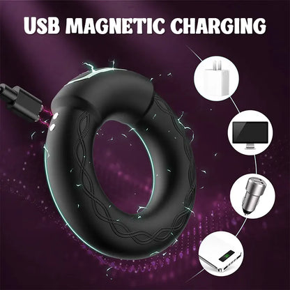 Heated Vibrating Penis Ring for Enhanced Experience